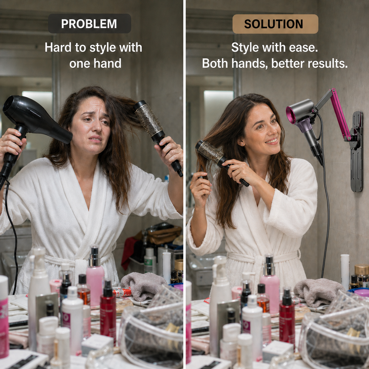 Achieve salon-style control without the arm strain