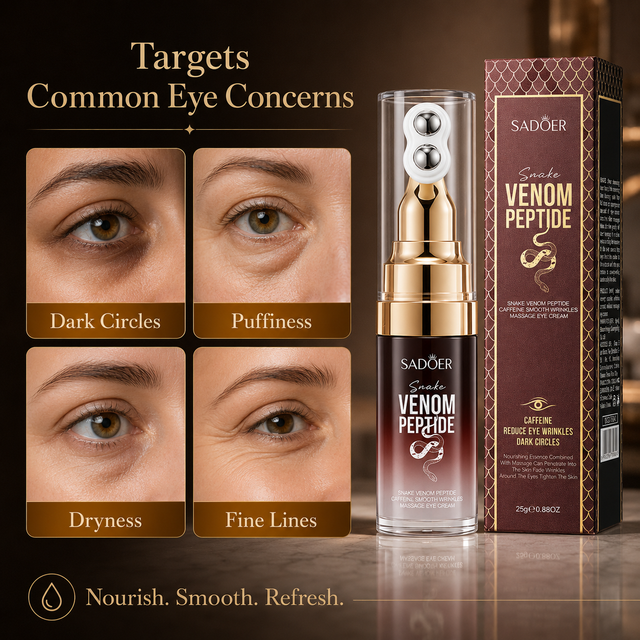 Eye Revival Caffeine Eye Cream | De-Puff & Brighten Tired