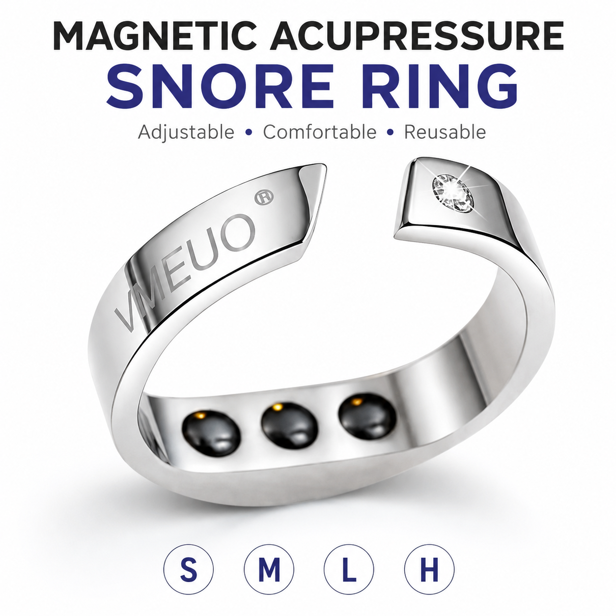 Livvaya Snore Ring™ Magnetic Acupressure Sleep Support Ring
