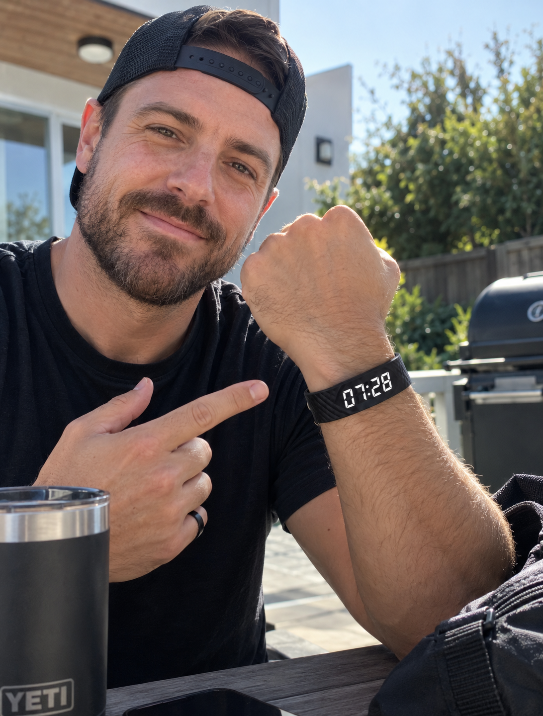 A simple wearable with useful daily tracking.