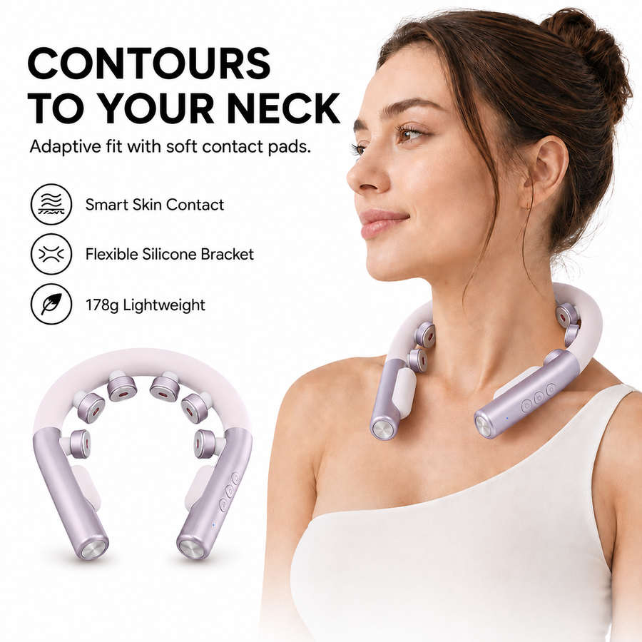 Livvaya™ 6-Point Neck Massager — Heat, Pulse & Vibration Relief