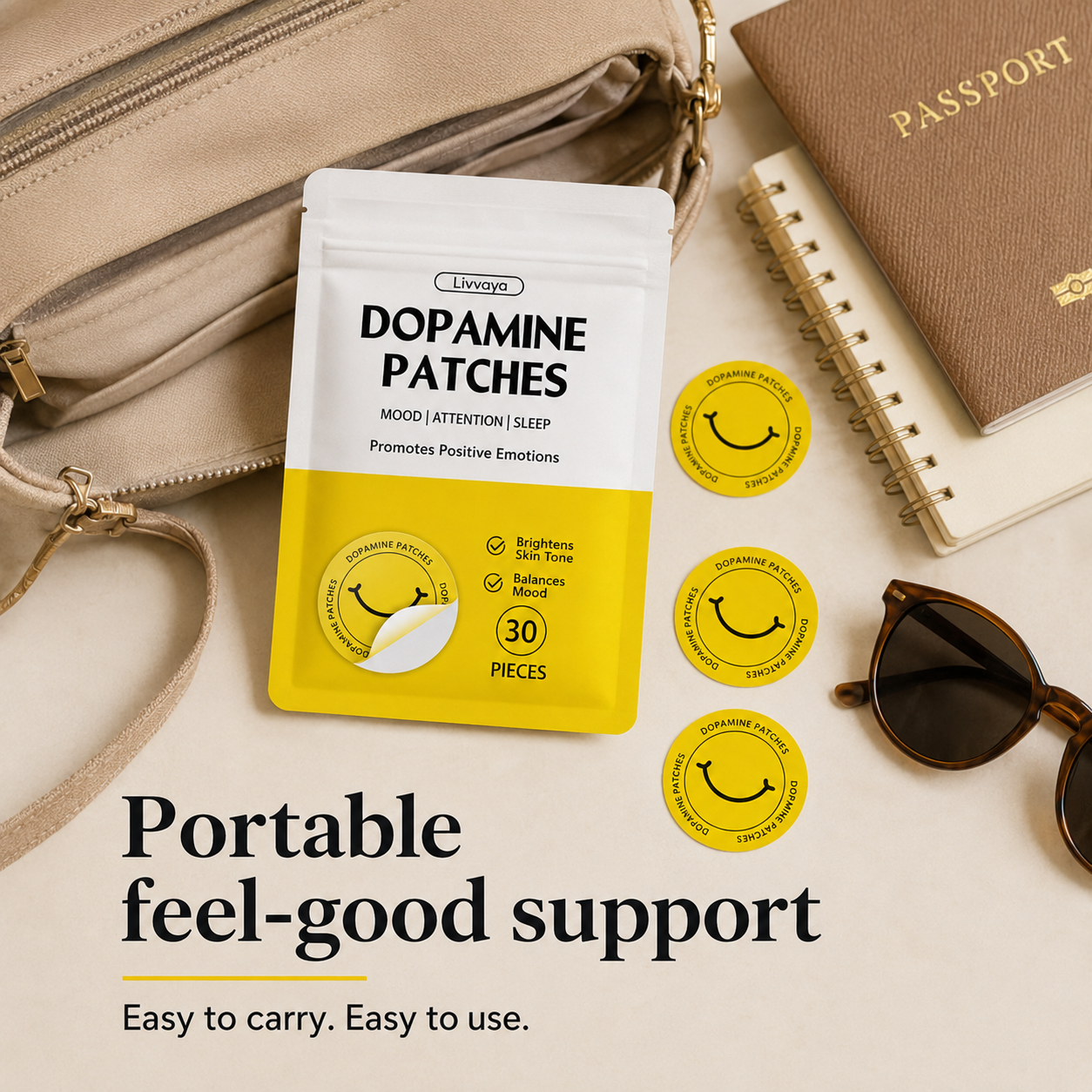 Livvaya Feel-Good Daily Patches — 30 Pack