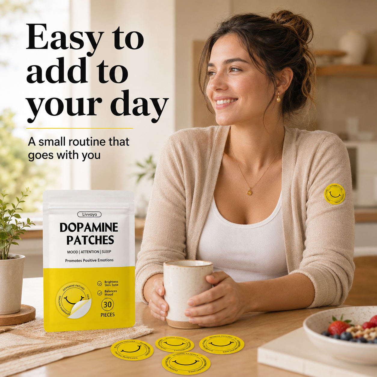 Livvaya Feel-Good Daily Patches — 30 Pack