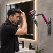 Livvaya FlexDry Pro™ 2-in-1 Hands-Free Hair Dryer Stand & Wall Mount